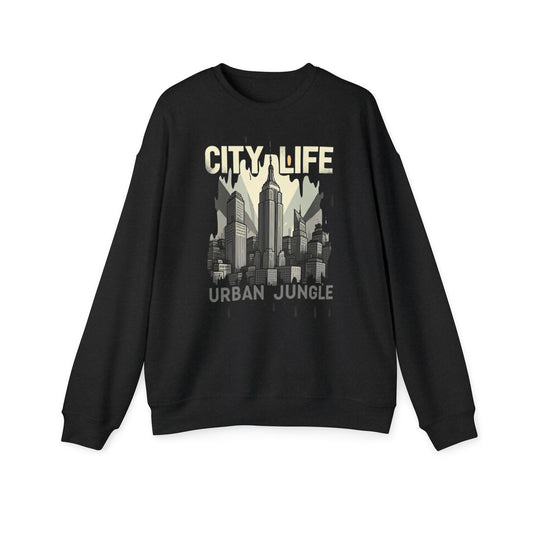 City Life Unisex Drop Shoulder Sweatshirt