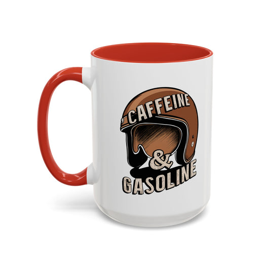 Caffein $ Gasoline Accent Coffee Mug (11, 15oz)