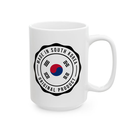 Caneca de cerâmica taegeukgi, (11 onças, 15 onças) - EmpressKorea