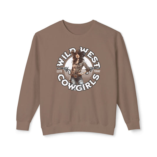 Wild West Cowgirls Unisex -kevyt miehistön kaula -paita