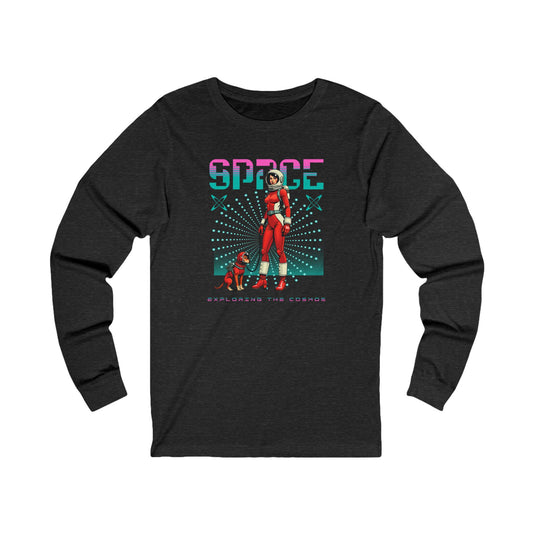 Space Unisex Jersey pitkähihainen tee