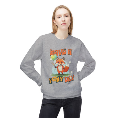 Heb een foxy verjaardag! Unisex middengewicht softstyle fleece crewneck sweatshirt - EmpressKorea