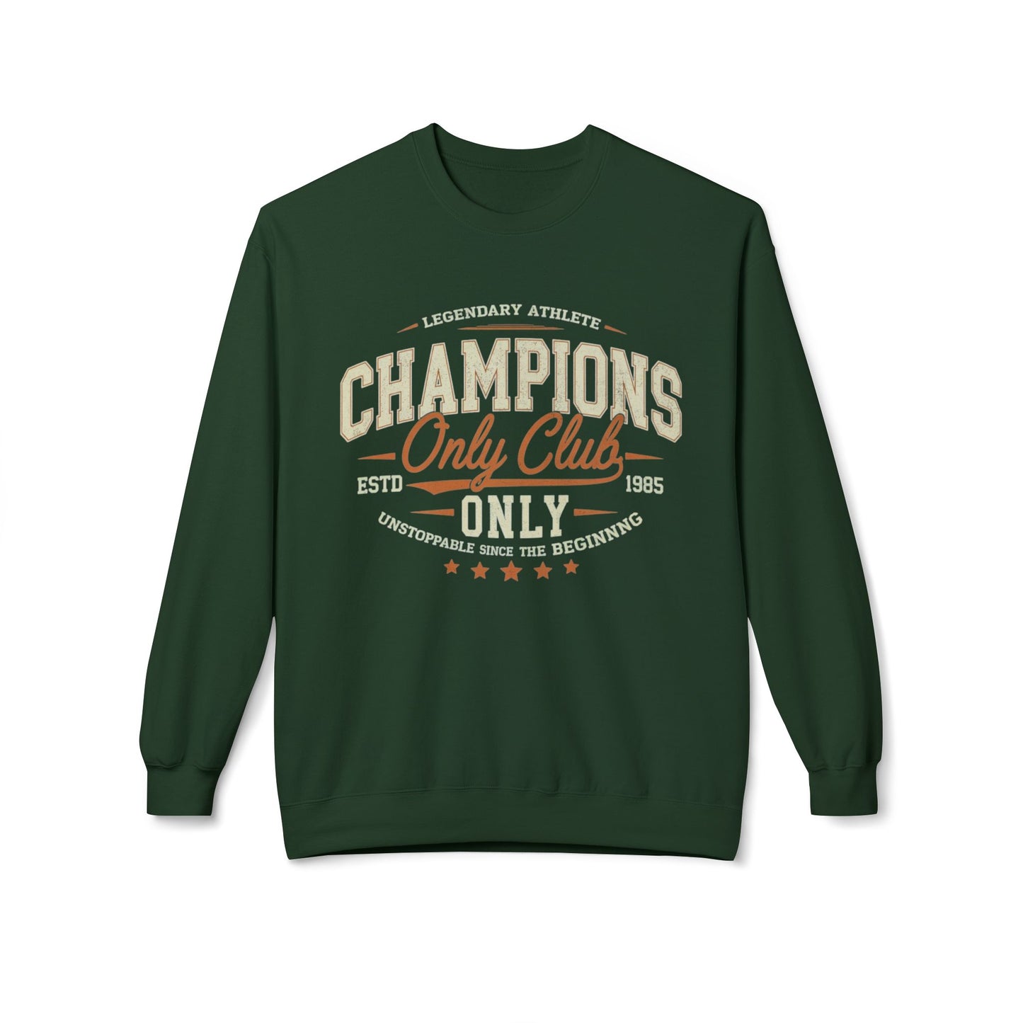 Champions Only Club Unisexe Midweight Softstyle Fleece Crewneck Sweatshirt - EmpressKorea