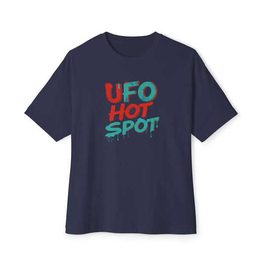 UFO Hot Spot Unisex ylimitoitettu boxy Tee