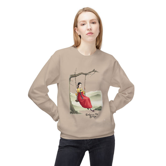 Embrace the Breeze Unisex Midweight Softstyle Fleece Crewneck Sweatshirt  - EmpressKorea