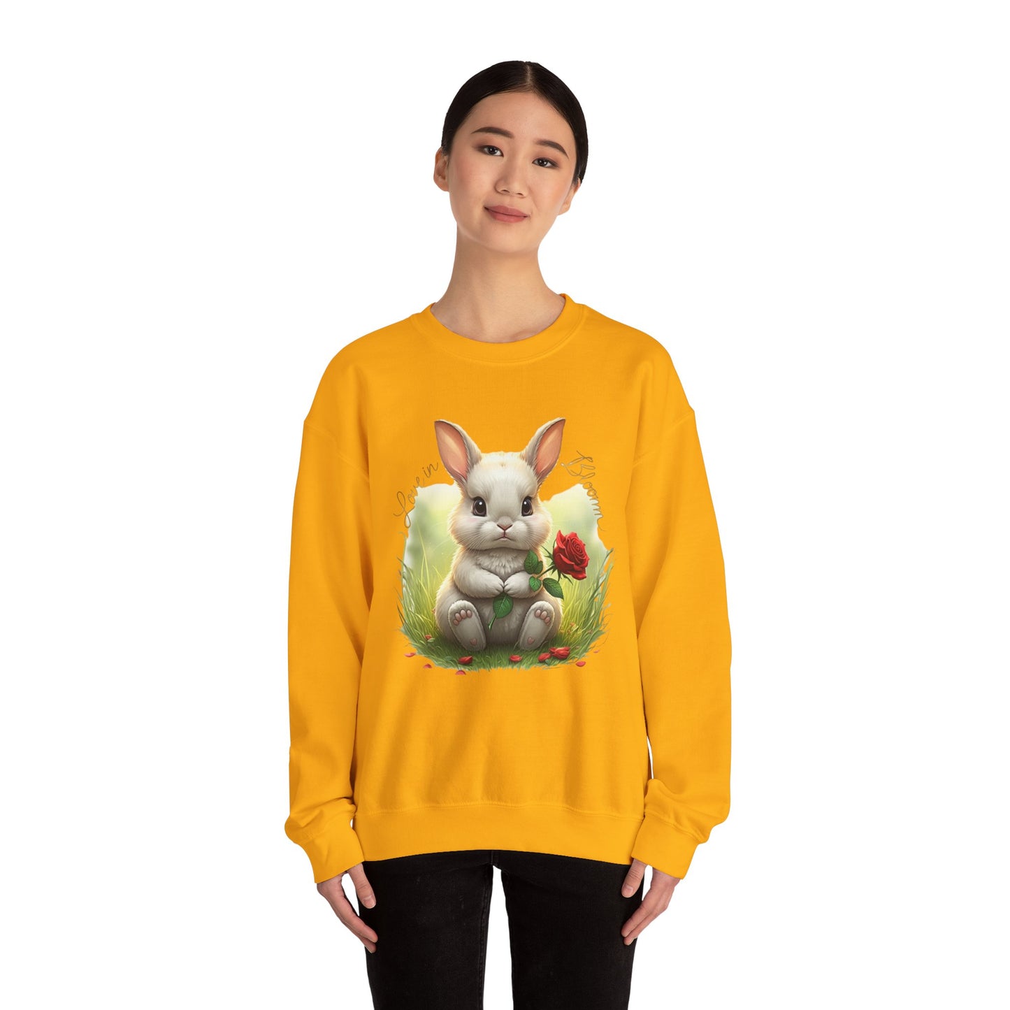 Kjærlighet i Bloom Unisex Heavy Blend ™ CrewNeck Sweatshirt - EmpressKorea