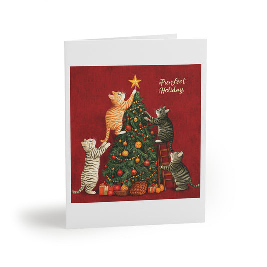 Purrfect Holiday Greeting Cards (8, 16 и 24 шт.) - EmpressKorea