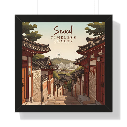 Seoul Timeless Beauty Framed Vertical Poster