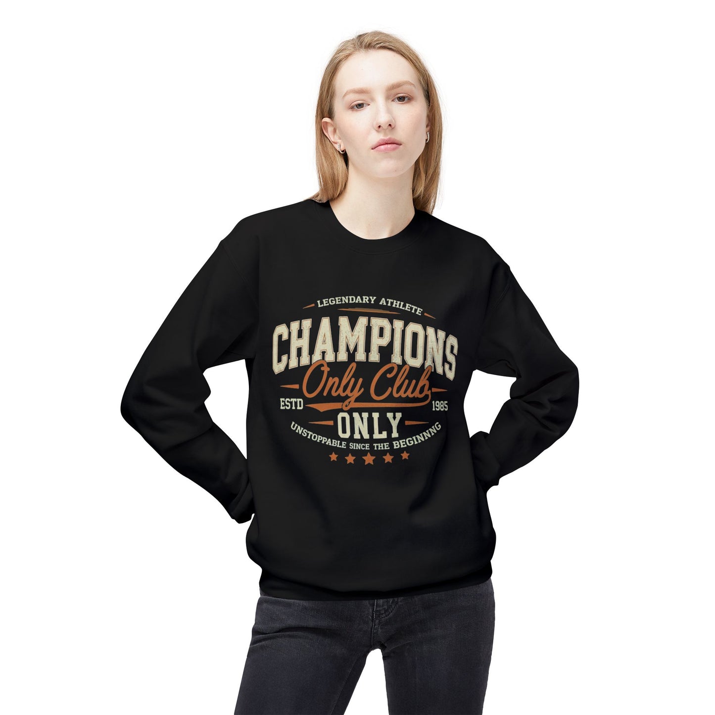 Champions only club Unisex Midweight Softstyle Fleece Crewneck Sweatshirt - EmpressKorea