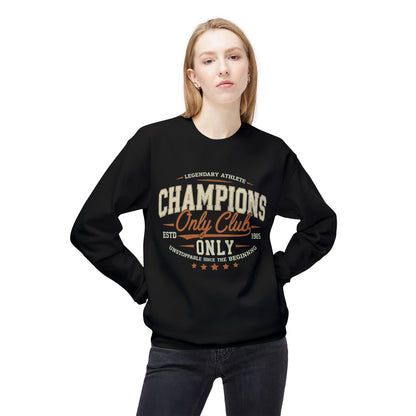 Champions Only Club Unisex Midweight SoftStyle Fleece CrewNeck Sweatshirt - EmpressKorea