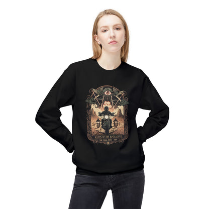 Riders of the Apocalypse Unisex MidWestyle Midstyle Feece Crewneck Sweatshirt - EmpressKorea