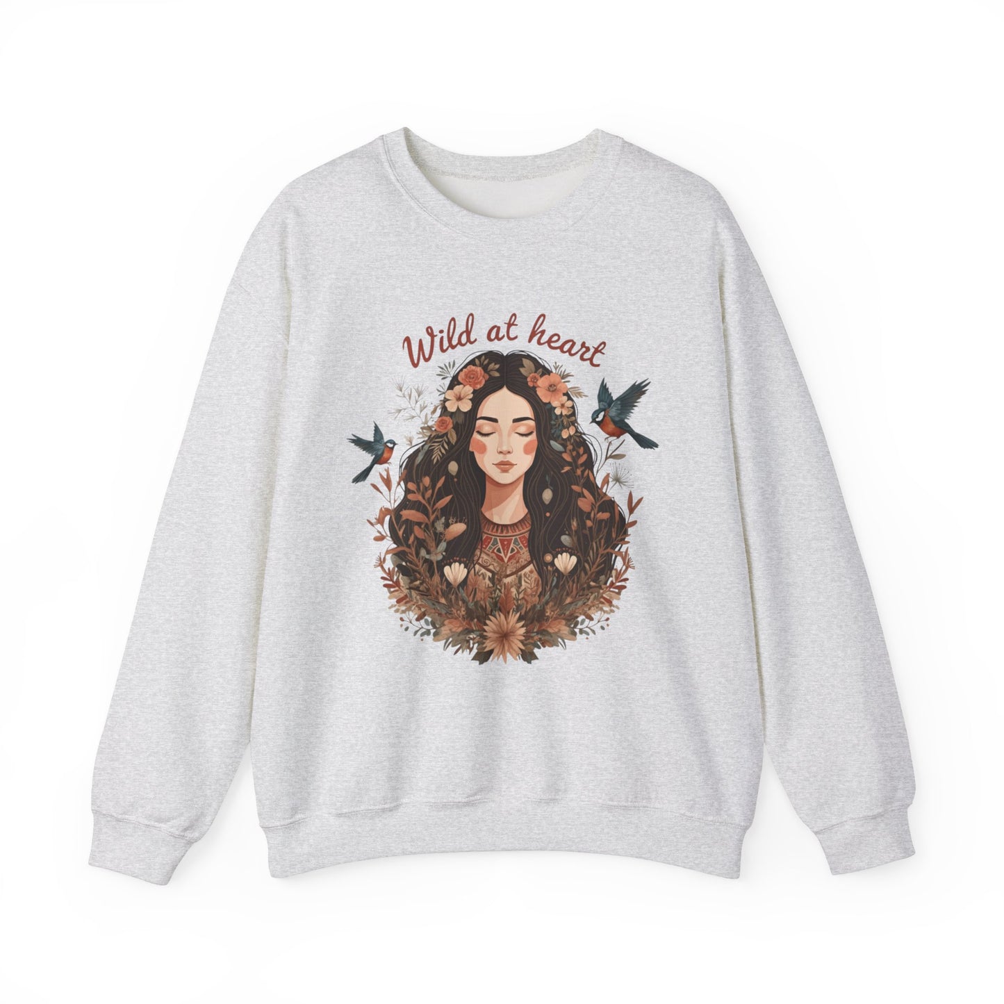 Wild at heart Unisex Heavy Blend™ Crewneck Sweatshirt - EmpressKorea