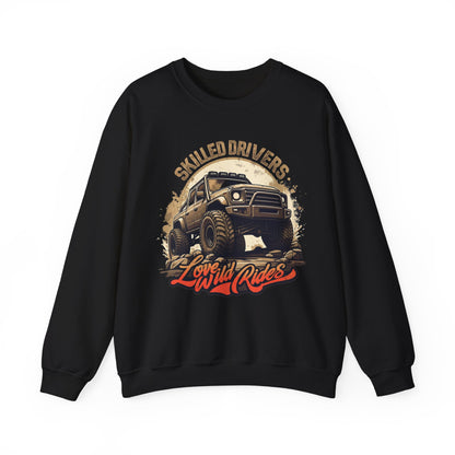 Skilled driver Unisex Heavy Blend™ Crewneck Sweatshirt - EmpressKorea