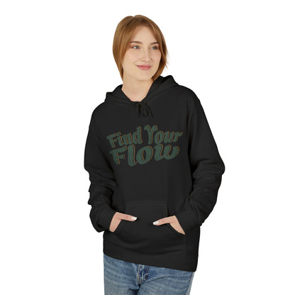 Hitta ditt flöde unisex midweight softstyle fleece hoodie - EmpressKorea