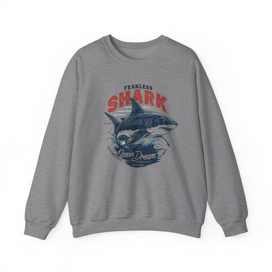 Fearless Shark unisex Heavy Blend ™ Crewneck áo - EmpressKorea