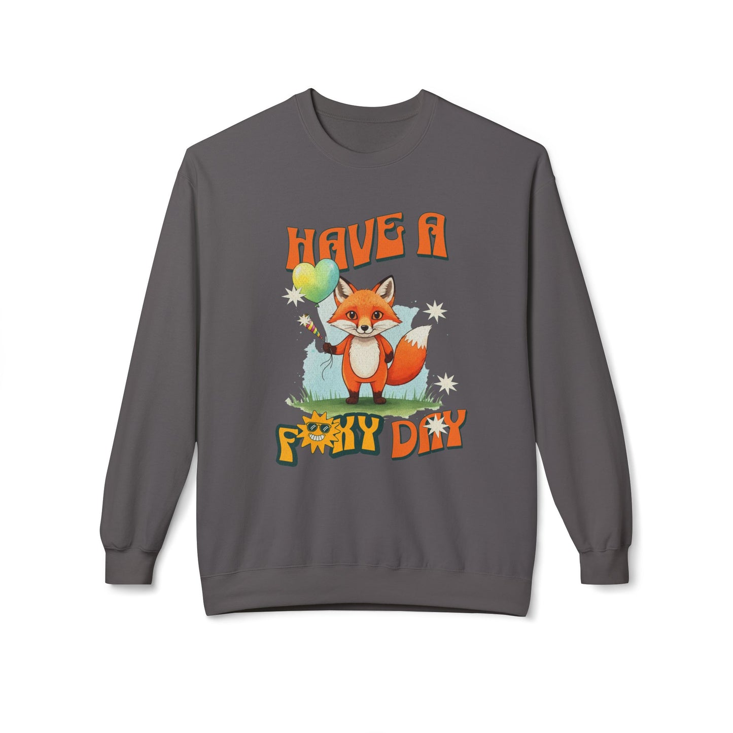 Hab einen Foxy -Geburtstag! Unisex im Mittelgewicht Softstyle Fleece Crewneck Sweatshirt - EmpressKorea