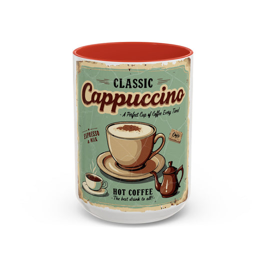 Klassisk Cappuccino Accent Coffee Mug (11, 15oz)