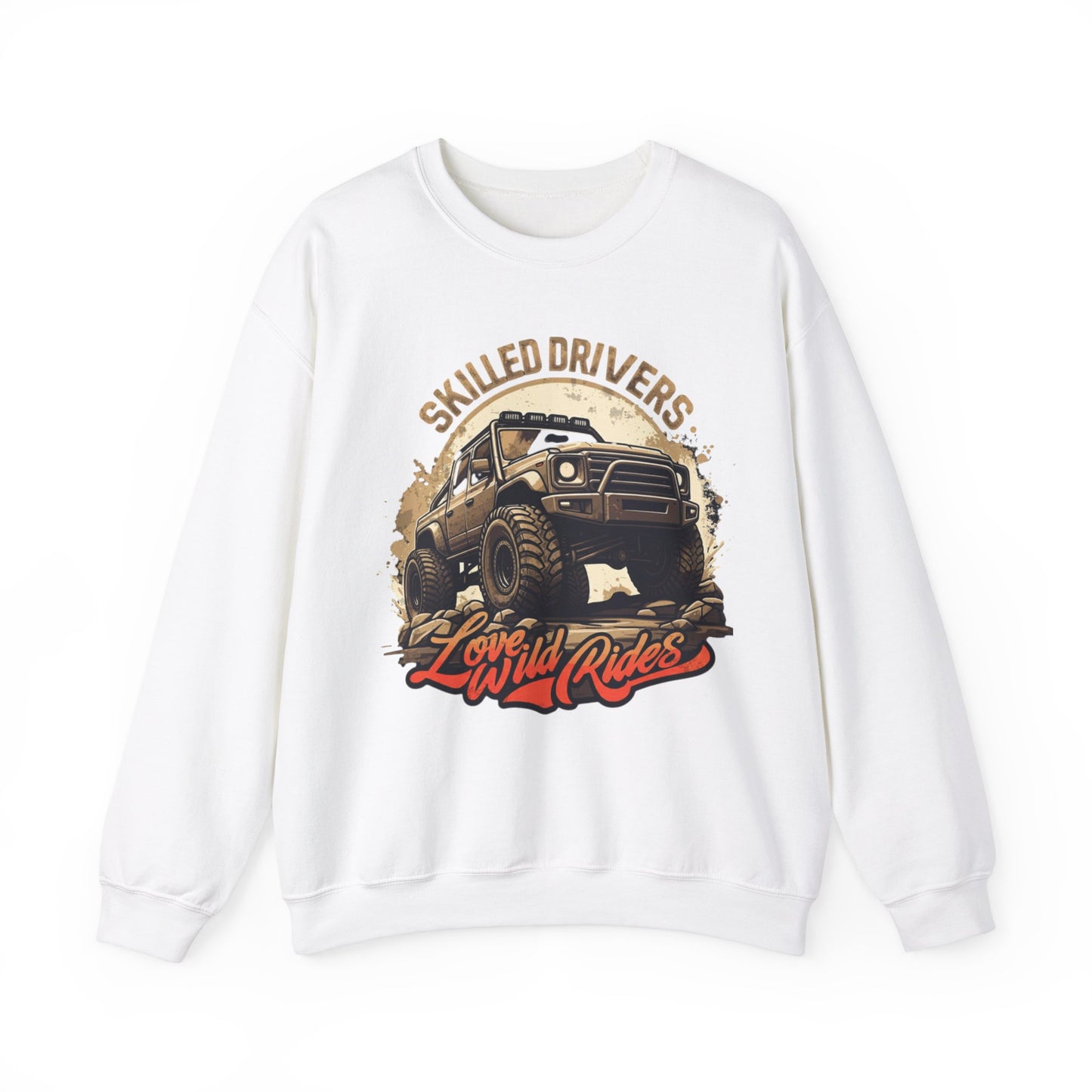 Ammattitaitoinen kuljettaja Unisex Heavy Blend ™ Crewneck -paita - EmpressKorea