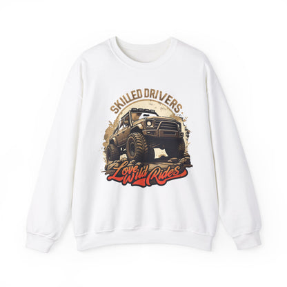 Skilled driver Unisex Heavy Blend™ Crewneck Sweatshirt - EmpressKorea