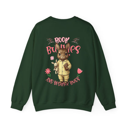 Boek Bunnies Unisex Heavy Blend ™ Crewneck Sweatshirt - EmpressKorea