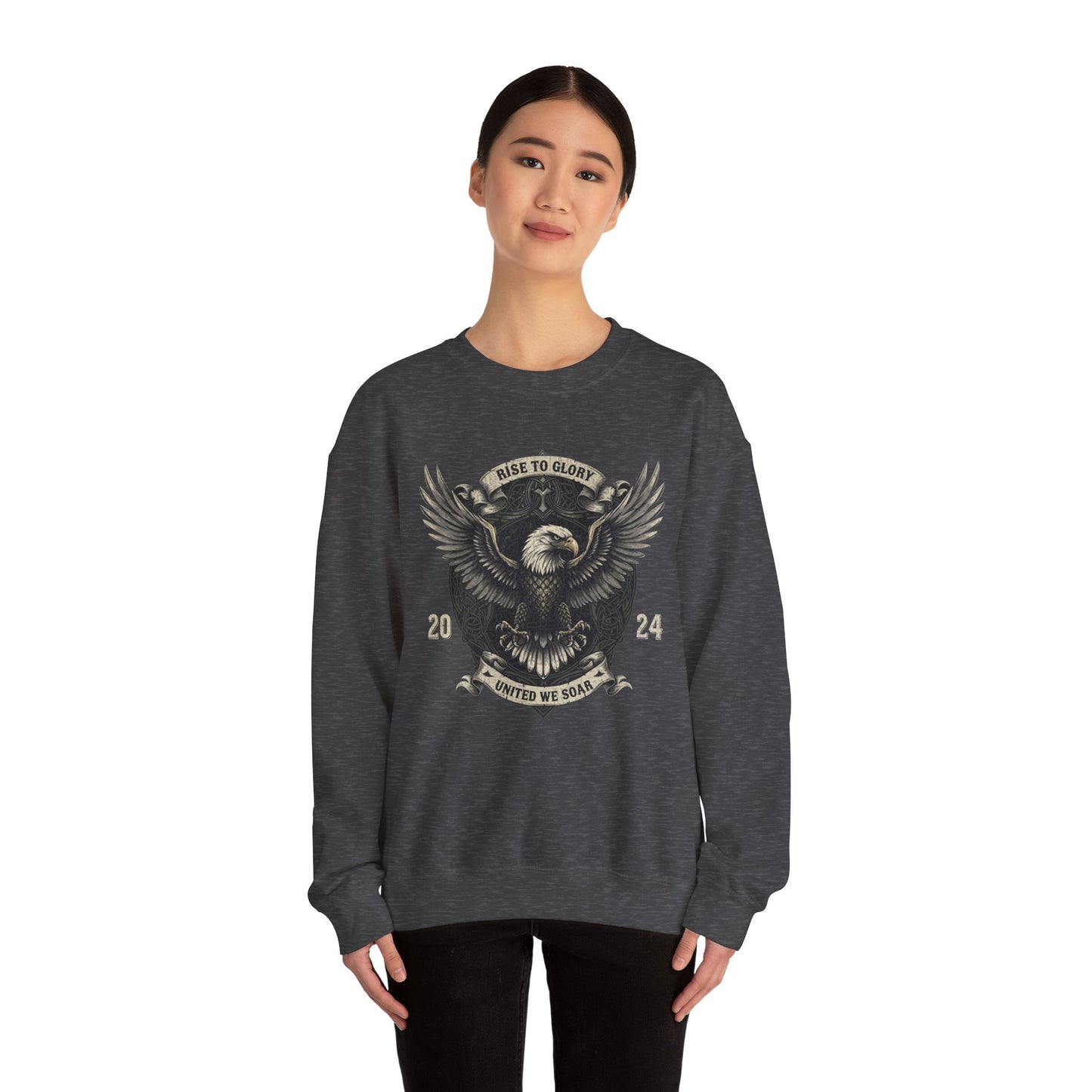 Sta op naar Glory2 Unisex Heavy Blend ™ Crewneck Sweatshirt - EmpressKorea