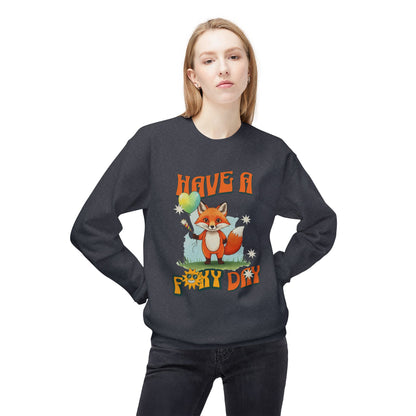 Passez un anniversaire Foxy! Sweat-shirt de Crewneck Unisex Midweight Softstyle - EmpressKorea