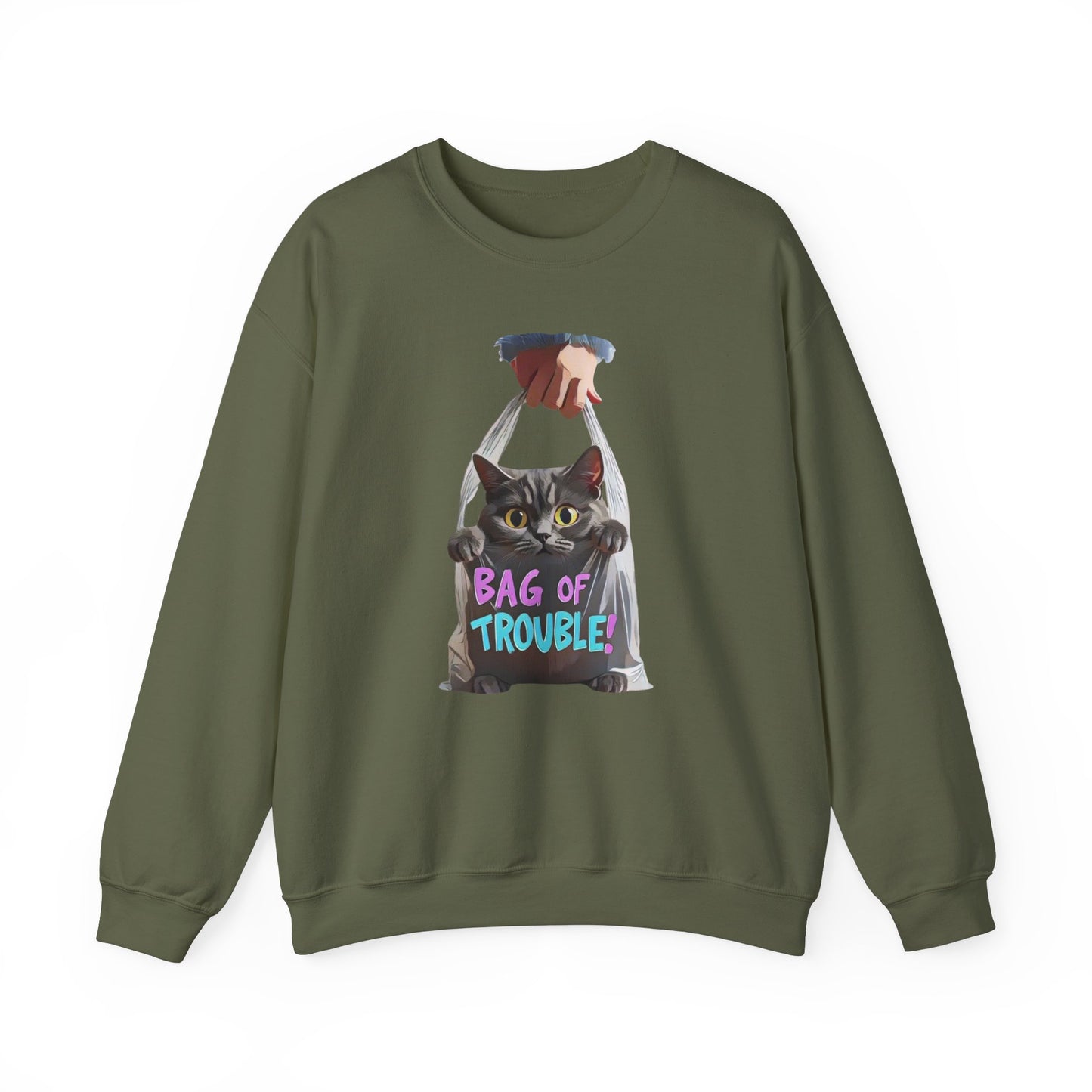 Påse med problem unisex tung blandning ™ crewneck tröja - EmpressKorea