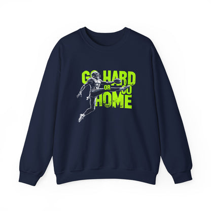 Gå hardt eller gå hjem unisex tungbland ™ crewneck sweatshirt - EmpressKorea