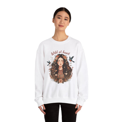 Wild at Heart Unissex Heavy Blend ™ Crewneck Sweetshirt - EmpressKorea