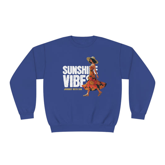 سويت شيرت Sunshine Vibes للجنسين من NuBlend® برقبة دائرية