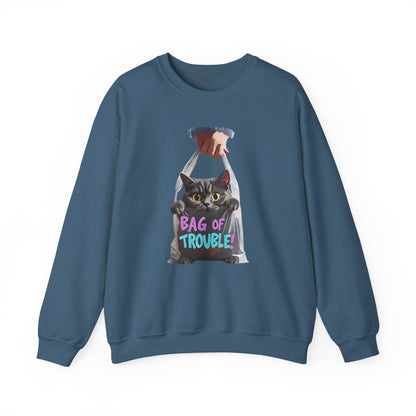 Bag of trouble Unisex Heavy Blend™ Crewneck Sweatshirt - EmpressKorea