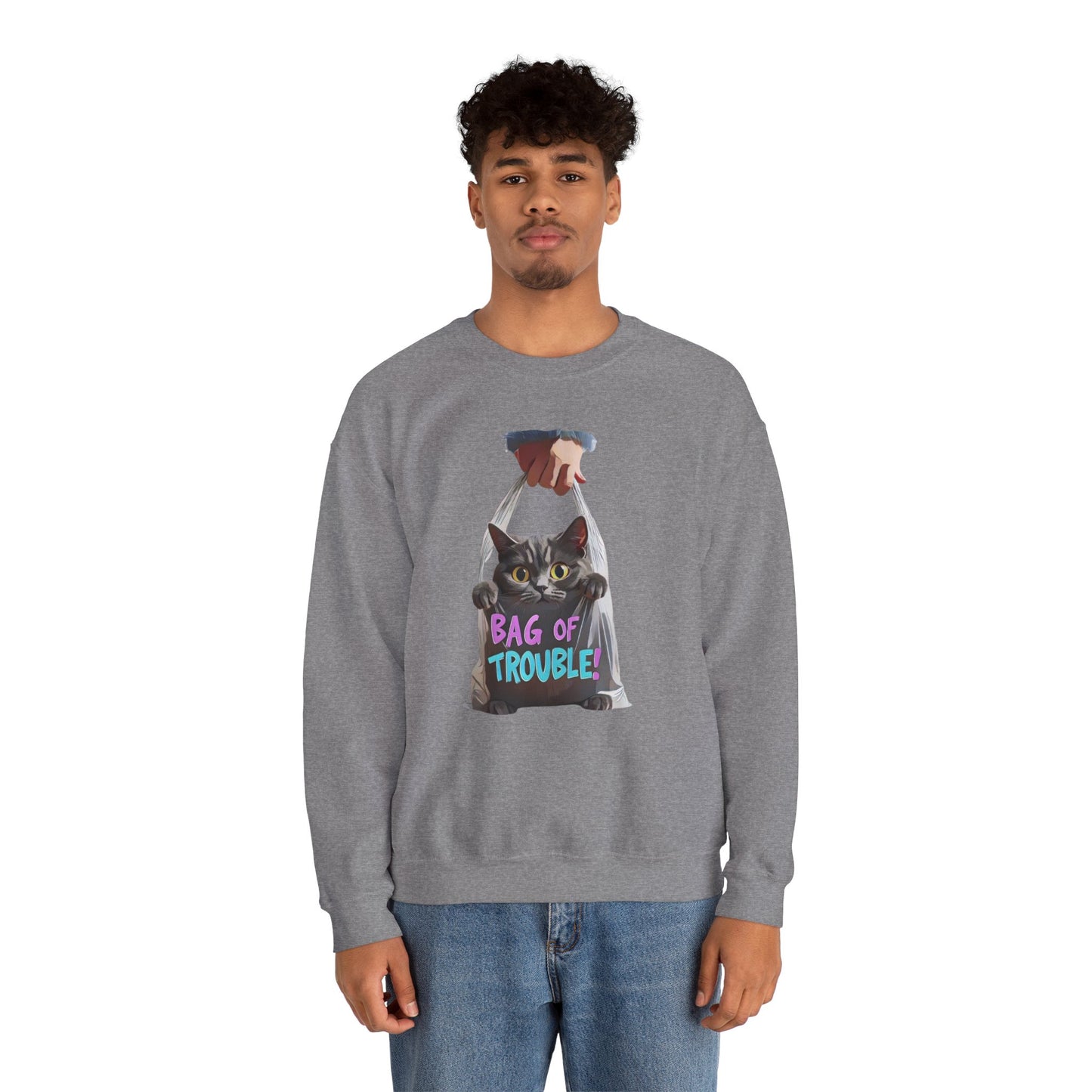 Bolsa de Trouble Unisex Heavy Blend ™ Crewneck Swerner Sweats - EmpressKorea