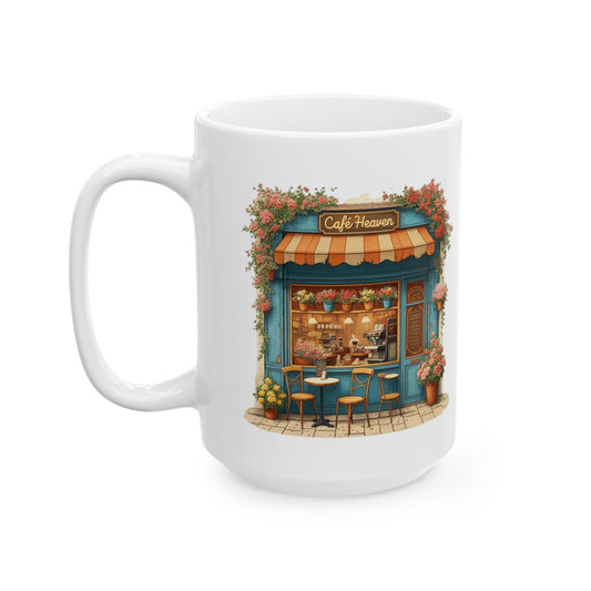 Cafe Heaven Geramic Mug, (11oz, 15oz) - EmpressKorea