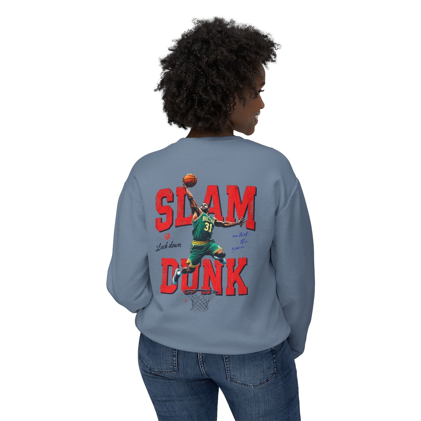 Slam Dunk Unisex Lightweight CrewNeck Sweatshirt - EmpressKorea