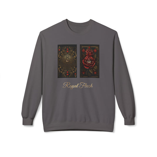 Royal Flush unisex middengewicht softstyle fleece crewneck sweatshirt