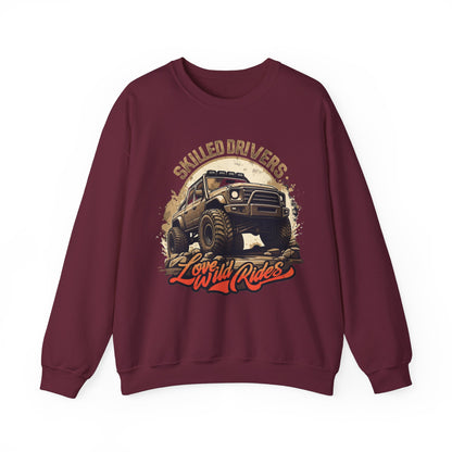 Skilled driver Unisex Heavy Blend™ Crewneck Sweatshirt - EmpressKorea