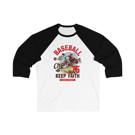 Curadh baseball unisex 3 4 tee baseball muinchille