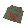 سويت شيرت بغطاء رأس من Faith over Fear للجنسين Heavy Blend™ - EmpressKorea