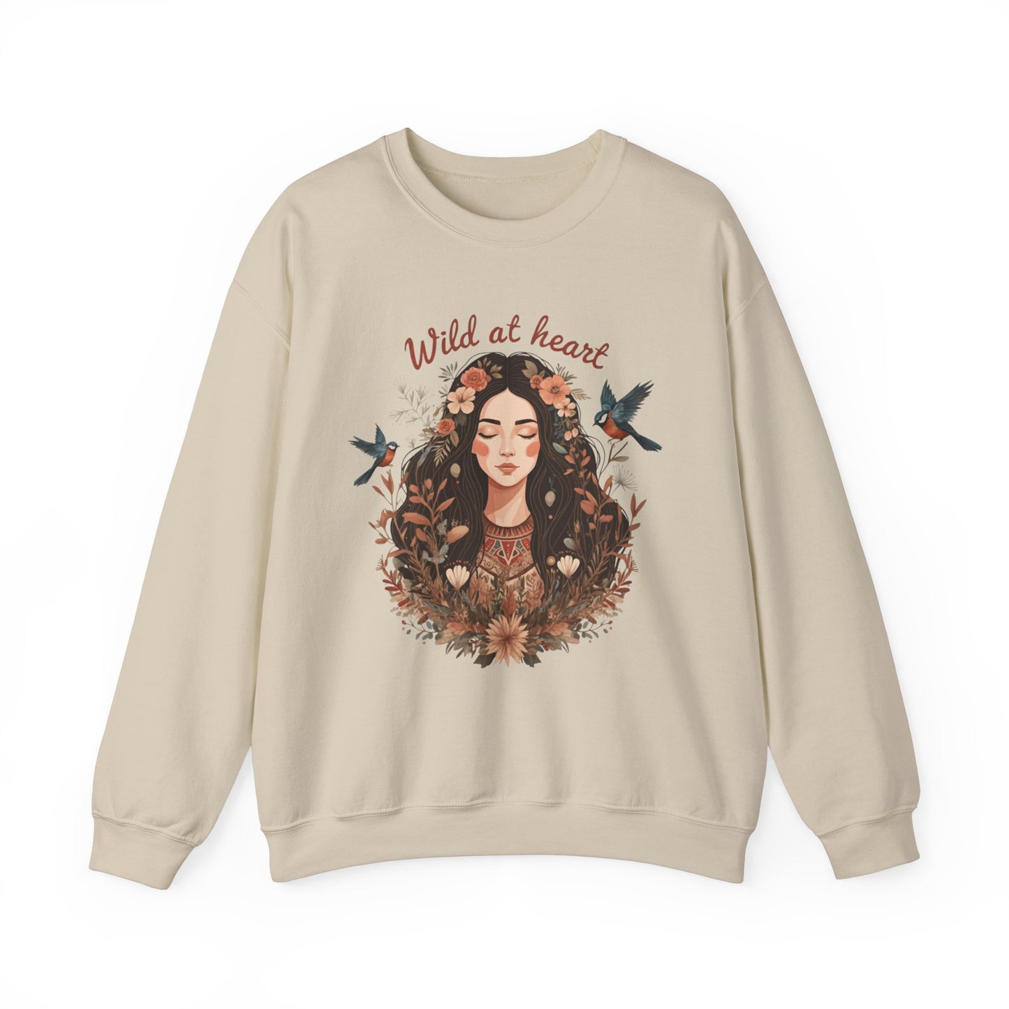 Wild at Heart Unisex Heavy Blend ™ CrewNeck Sweatshirt - EmpressKorea