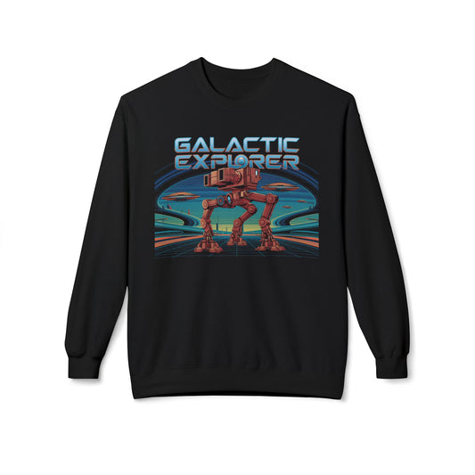 Galactic Explorer Unisex Midweight Softtyle Fleece Crewneckスウェットシャツ - EmpressKorea