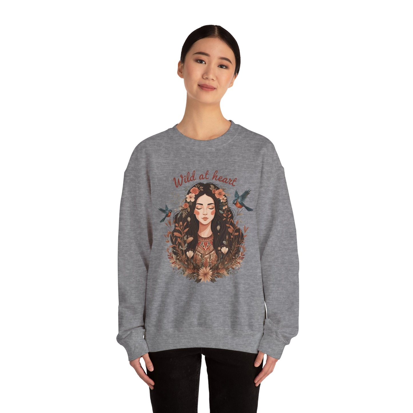 Wild At Heart Unisex Heavy Blend ™ Crewneck Sweatshirt - EmpressKorea