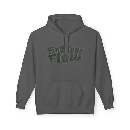 Hitta ditt flöde unisex midweight softstyle fleece hoodie - EmpressKorea