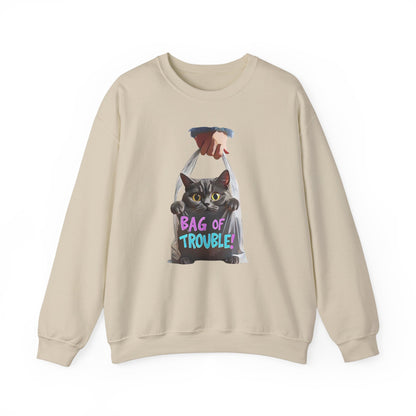 Bag of trouble Unisex Heavy Blend™ Crewneck Sweatshirt - EmpressKorea