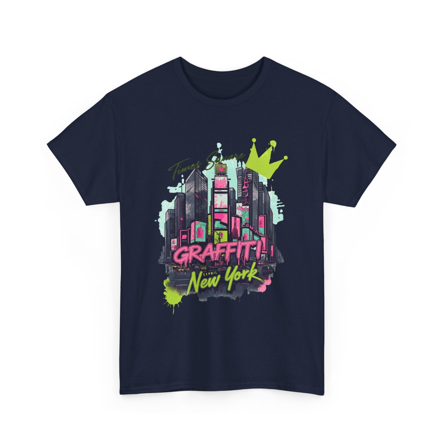 Graffiti New York unisex tung bomullste - EmpressKorea