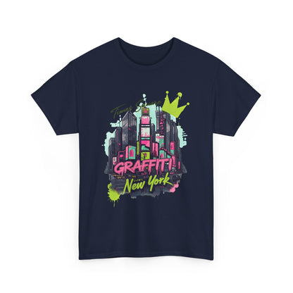 Graffiti New York unisex Heavy Cotton Tee - EmpressKorea