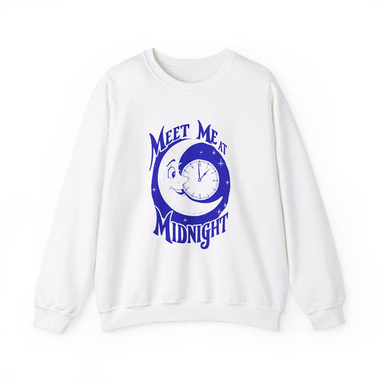 Познакомьтесь со мной в полночь унисекс Heavy Blend ™ Crewneck Woth -Chine