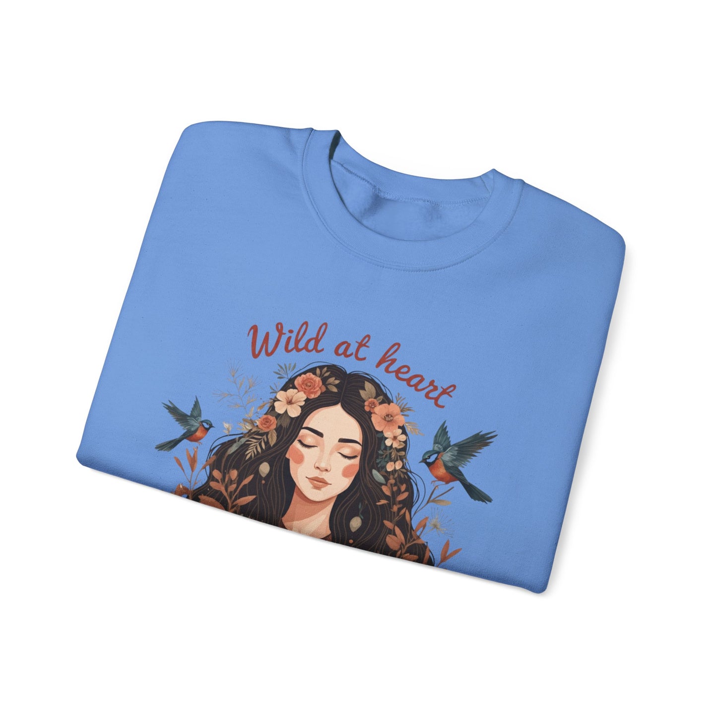 Wild at Heart Unisex Heavy Blend ™ CrewNeck Sweatshirt - EmpressKorea