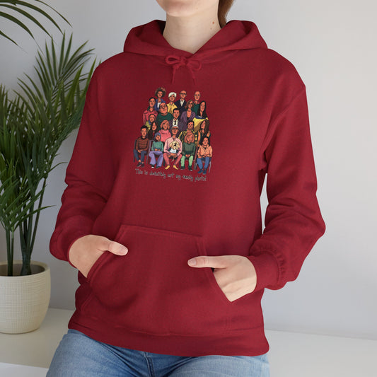 Auf keinen Fall mein Familienfoto Unisex Heavy Blend ™ Kapuzen -Sweatshirt