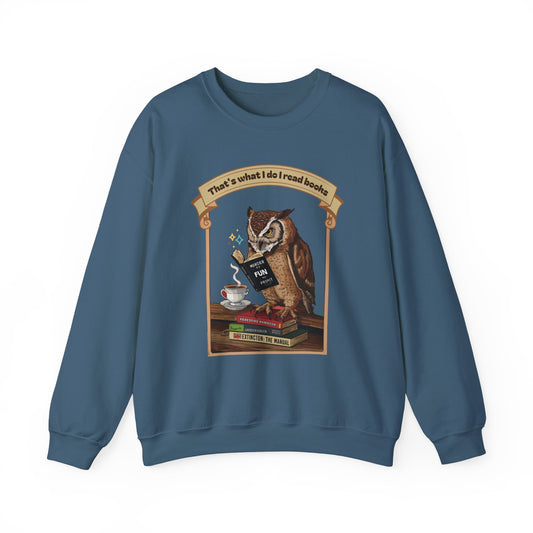 Ik lees boeken unisex Heavy Blend ™ Crewneck sweatshirt - EmpressKorea