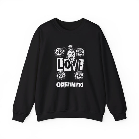 Love OpenMind Unisex Heavy Blend™クルーネックスウェットシャツ